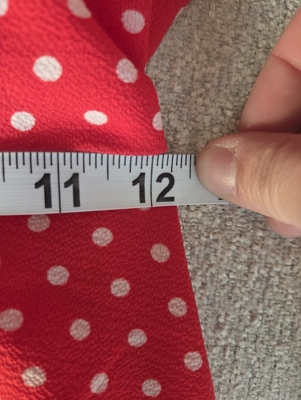 Monteau Los Angeles Red & White Polka Dot Button-Front Dress - Small - Picture 8 of 8